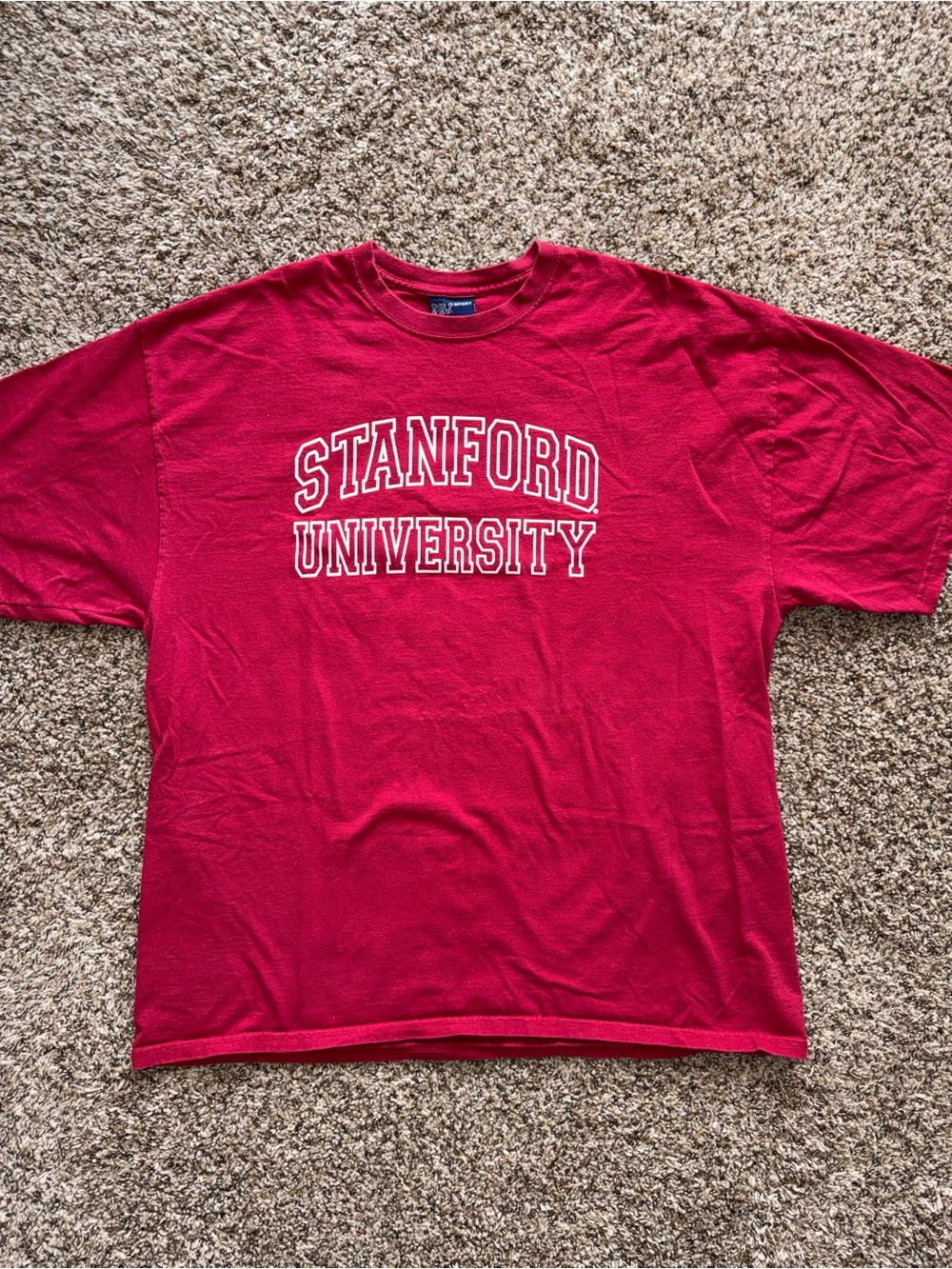 MV Sport Stanford University Red Short Sleeve Tee